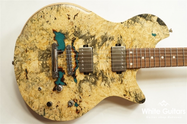 MAROON CUSTOM 666 - Buckeye Burl with Resin